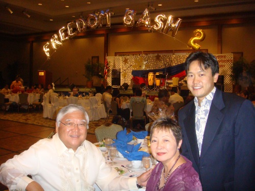 Sen. Clarence and Mrs. Nishihara, and Rep. Jon Riki Karamatsu