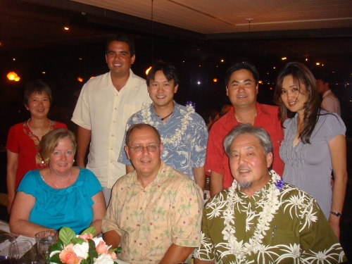 Rep. Jon Riki Karamatsu with host Alan Takemoto and tablemates
