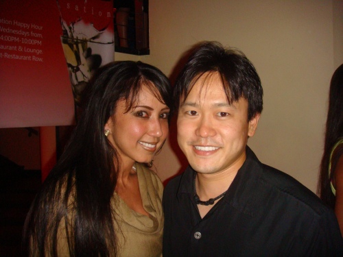 Kim Koga & Rep. Jon Riki Karamatsu.  Kim is a co-owner of Bonsai Restaurant & Lounge at Restaurant Row.