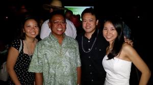 enn Okubo, Allen Yadao, Tricia Nakamatsu, and I at The Hawaii Women's Legal Foundation's 25th Annual Gala Fundraiser 